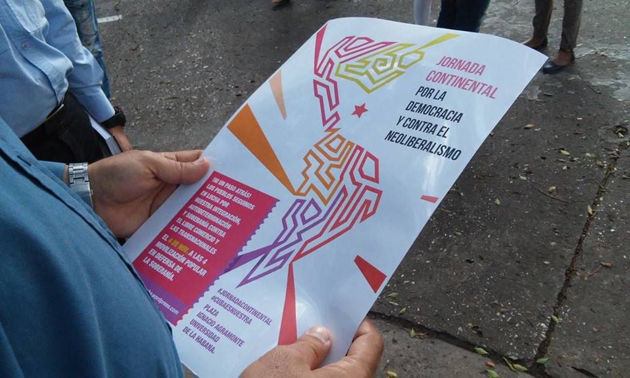 Una apuesta para retomar la iniciativa popular articulada en las Américas  La Jornada Continental por la Democracia y contra el Neoliberalismo