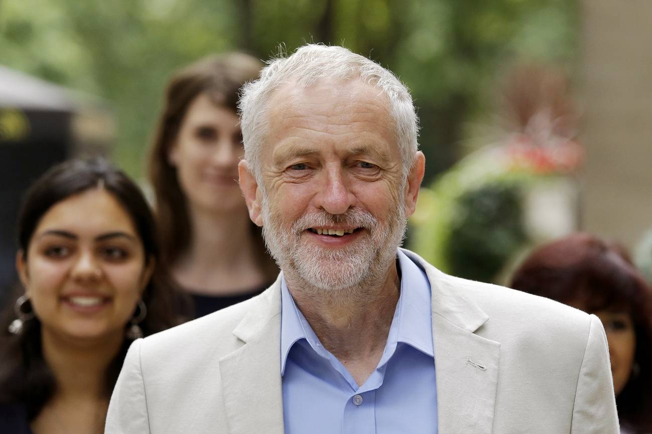 <p>¿Jeremy Corbyn en su hora más gloriosa?</p>