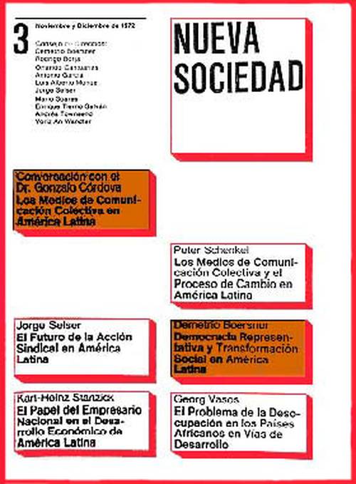 Comunicación - Democracia - Sindicalismo (3 / Noviembre - Diciembre 1972)