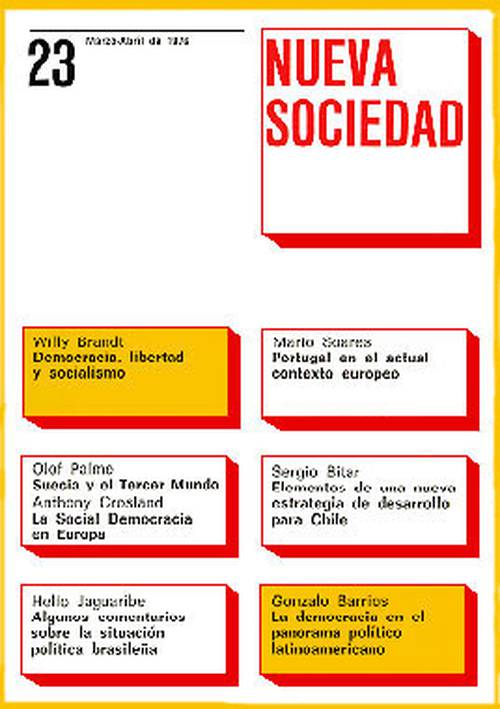 Socialdemocracia y Tercer Mundo (23 / Marzo - Abril 1976)