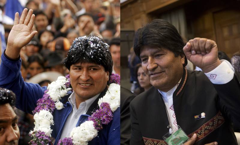 El #13YearsChallenge de Evo Morales